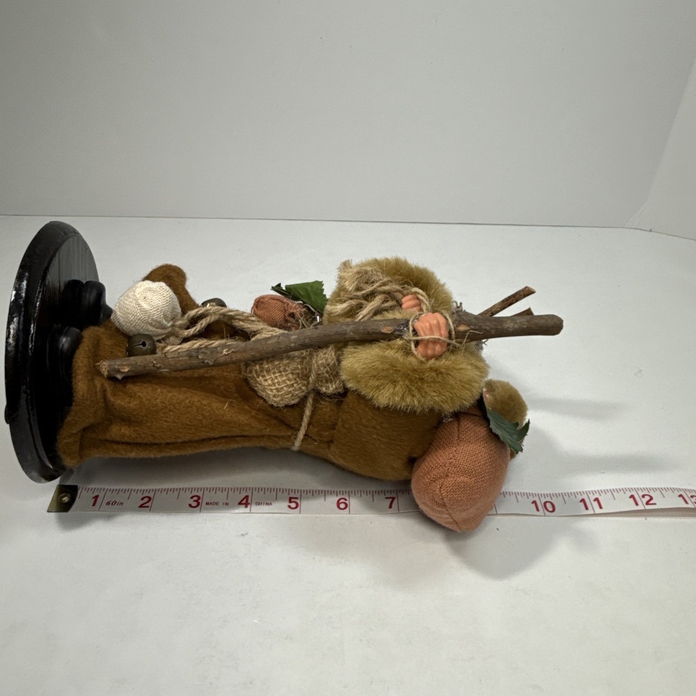 Bronson Woodland‎ Folk Art Father Christmas Vintage Rustic Primitive Wood Base - Picture 11 of 12